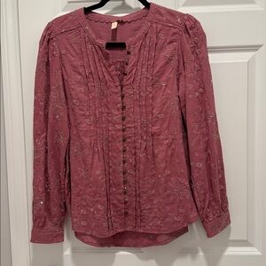 NWT Anthropologie Pilcro Pink Shirt